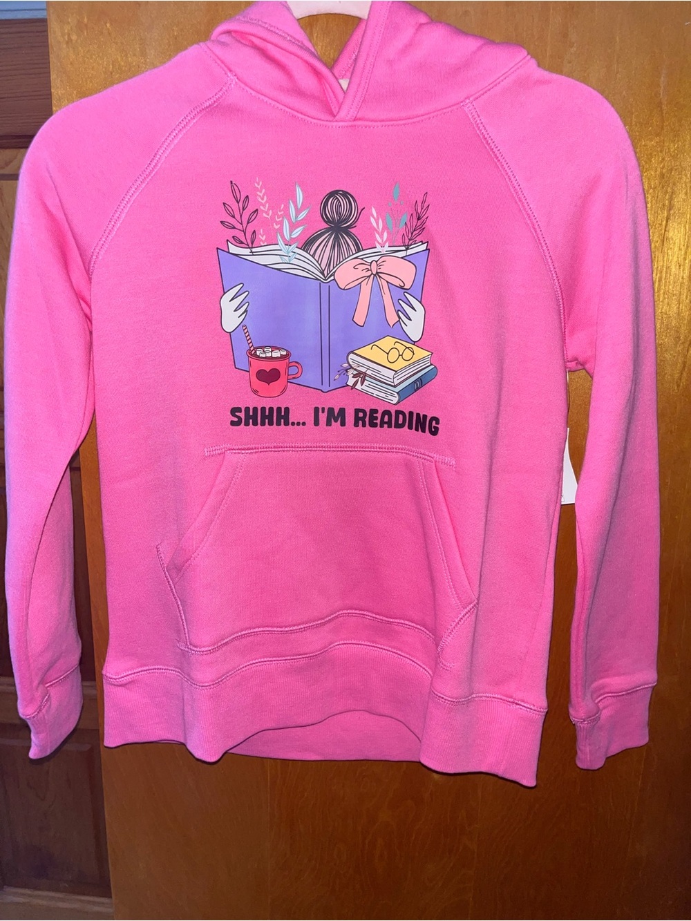 Amazon Essentials Bright Pink Pullover Hoodie